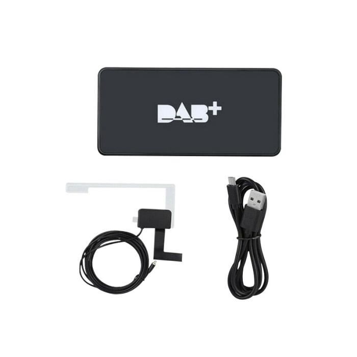 Le noir - Antenne de diffusion numérique DAB + USB pour voiture Android, adaptateur récepteur pour Radio, ada