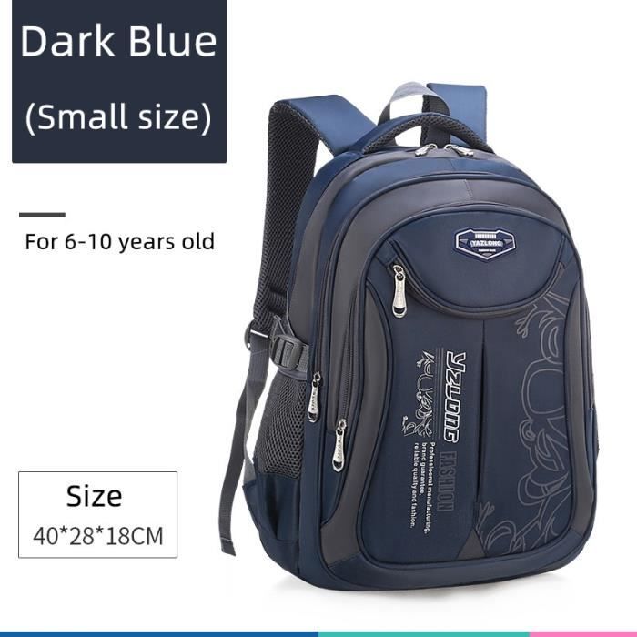 Bleu fonce S 2021 Hot Children School Bags For Teenagers Boys Girls Big Capacity School Backpack Waterproof