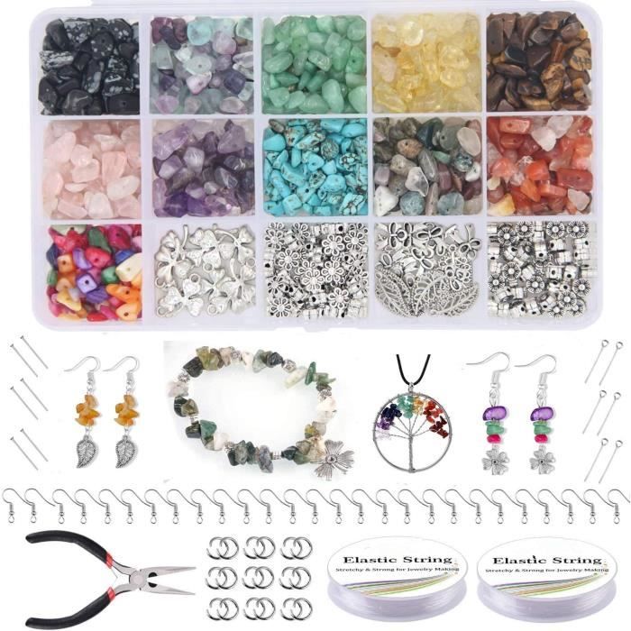 Bijoux Accessoires Kit de Fabrication de Bijoux pour la Prise de Bijoux Bijoux Starter Kit Kits de bijoux d'oreille Crochets Fournitures 