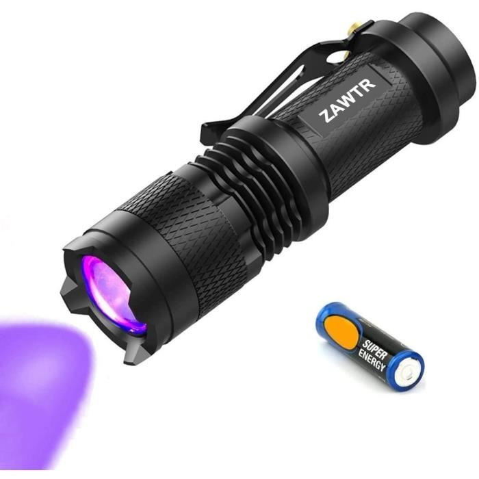lumiere noire lampe UV de poche Petite Hand Held Ultraviolet 395... Torche UV 