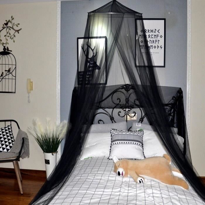 Linge De Lit Moustiquaire Anti Moustique Pour Fenetre Lit De Bebe Chambre D Enfant Auvent Pliant Pour Type Black 1 2m Bed Cdiscount Maison