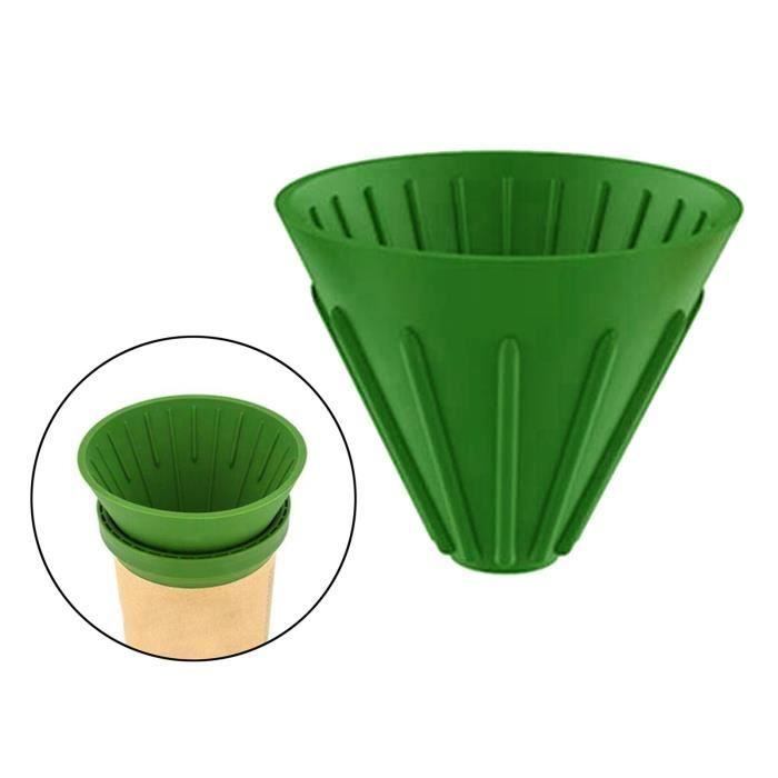 Distributeur Porte-Filtres à Café Vert En Acrylique - Rangement Pratique Et Élégant Pour Comptoir De Cuisine