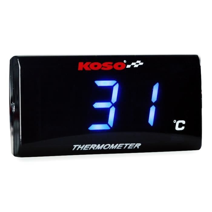 Thermomètre Numérique Température Eau Pour Moto - Capteur M10 - Affichage KOSO Style
