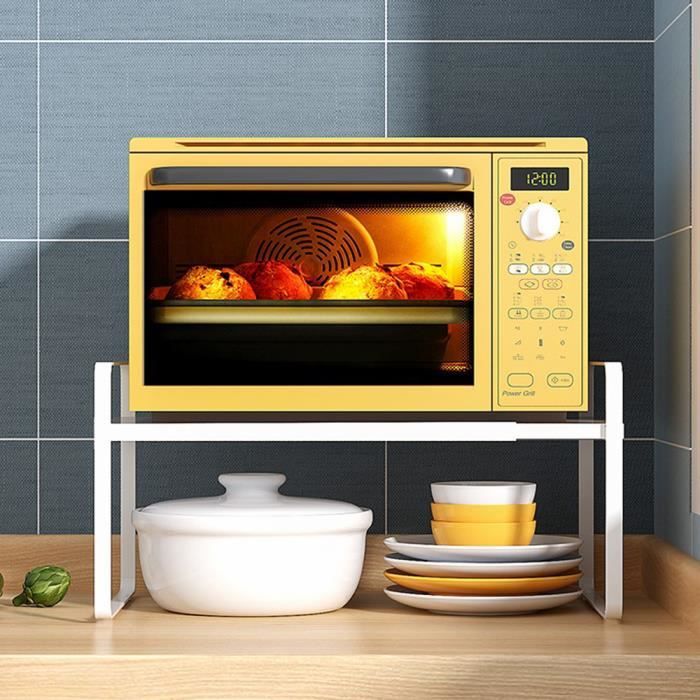 Etagère de cuisine YYIXING pour micro-ondes et four de rangement - Blanc