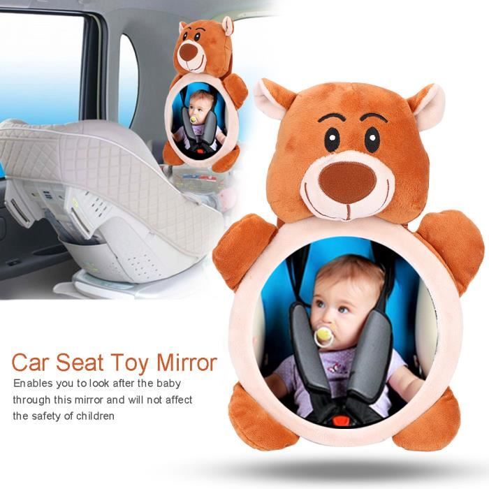 Miroir de jouet de siège de voiture, miroir de bébé de siège de voiture en acrylique, pour miroir