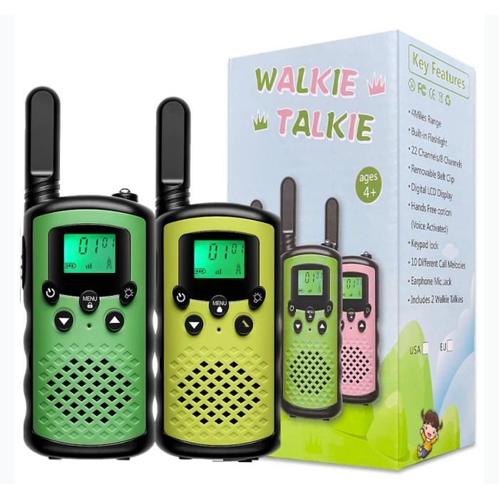 Talkie Walkie Enfant PIMPIMSKY Jouet Rechargeable 22 Canaux 3km Cadeau  d'anniversaire Radio longe Talkie-walkie -A27 - Cdiscount Jeux - Jouets