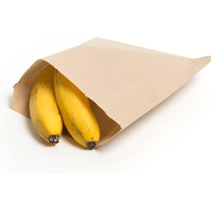 Sacs En Papier Kraft Marron Idéal Pour La Nourriture, Les Épiceries