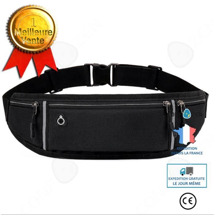 CONFO sac de téléphone portable pour hommes et femmes équipement de plein air étanche invisible nouveau mini sac de ceinture noir