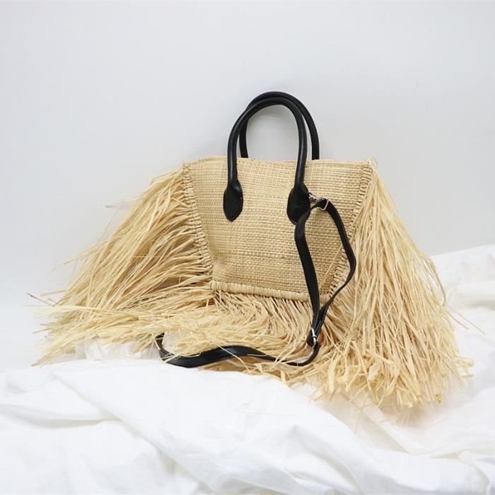 Cartable CRAZE ZW480 Straw Woven Tote For Women Shoulder Crossbody Bag