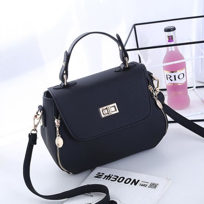 Sac à Main Valentino Garavani Rockstud En Cuir Noir - Occasion