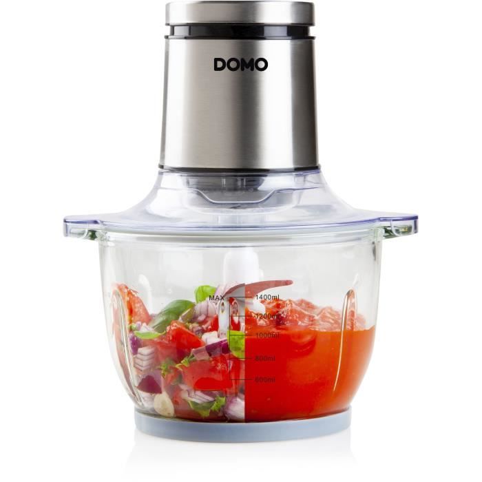 maxi hachoir -  domo - do9244mc - 400 w - 1400 ml - lames en acier inoxydable - bol gradué