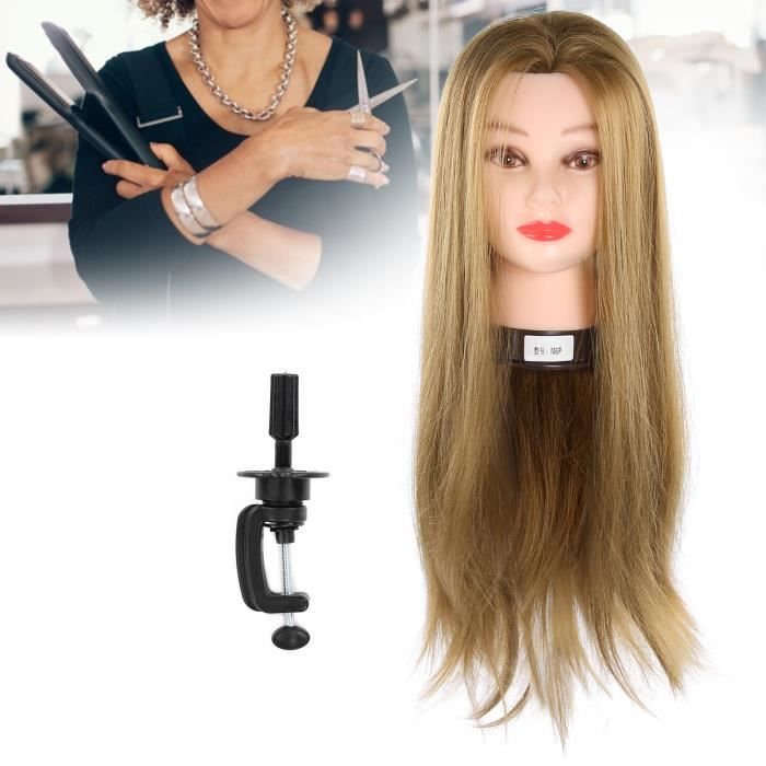 Tête De Mannequin Coiffure Avec Vrais Cheveux - Neuf Pour Entraînement Et Démo | XTREND
