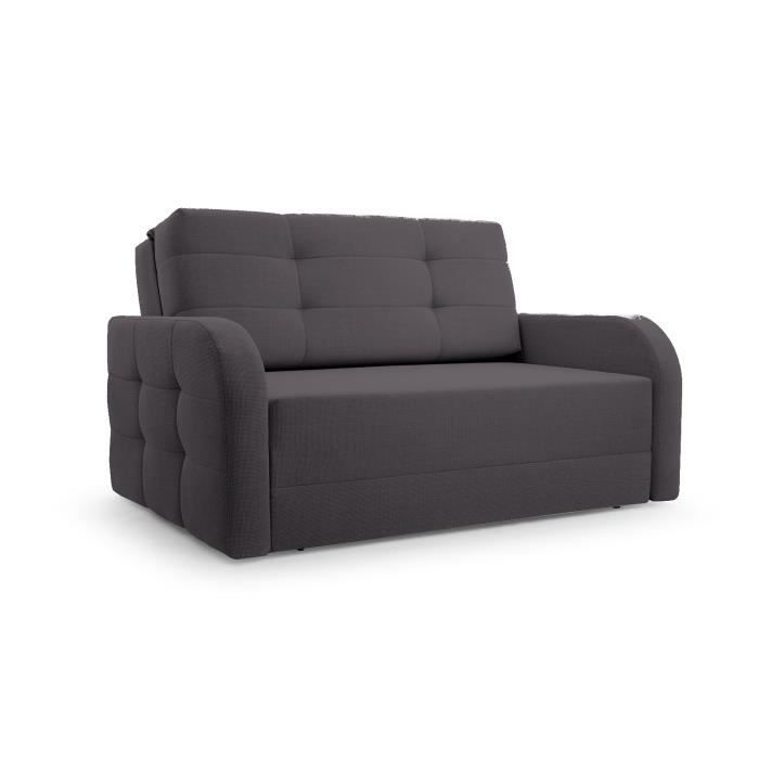 Canapé innovant avec fonction de couchage, meubles de salon, design élégant - Porto 120 - Gris foncé (BRAGI 16)