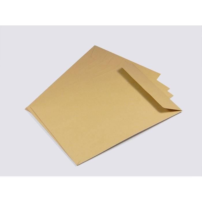 Fermeture humide Enveloppes vierges en papier recyclé Lot de 50 enveloppes format C5-15,6 x 22 cm En papier kraft vert avec doublure en soie dorée UmWelt 