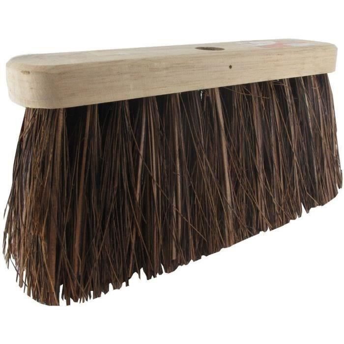 Brosse pour balais de rue en tige de roseaux fendue (poils durs)