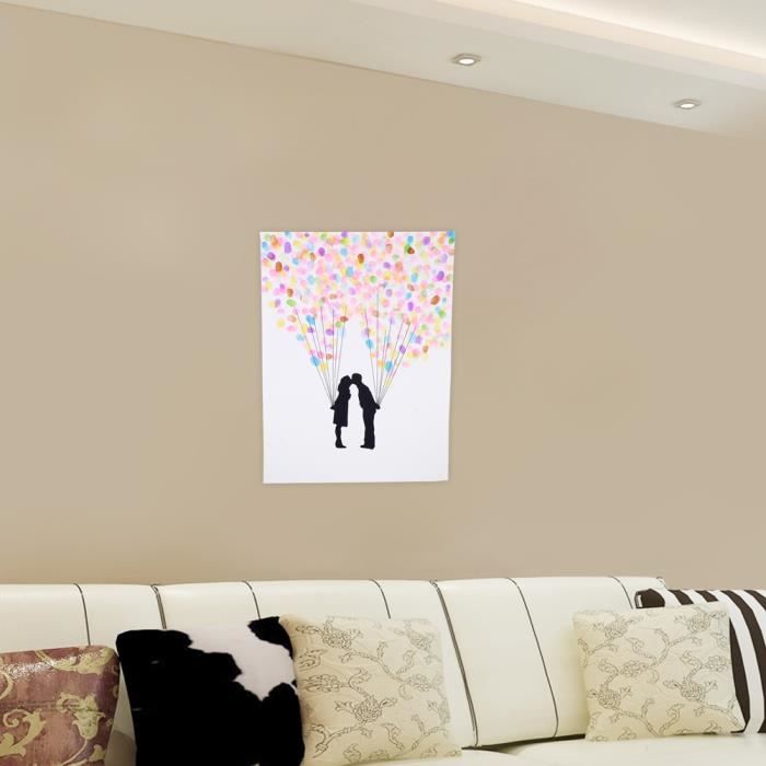 Tableau A Empreintes Pour Les Evenements Comme Mariage Anniversaire Bapteme Communion Deux Bouquets De Ballon Hb053 Cdiscount Maison