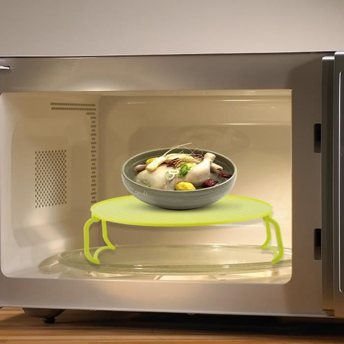Étagère Multifonction Pliable Pour Four Micro-ondes - Range Petit Électroménager Et Aliments - Bleu