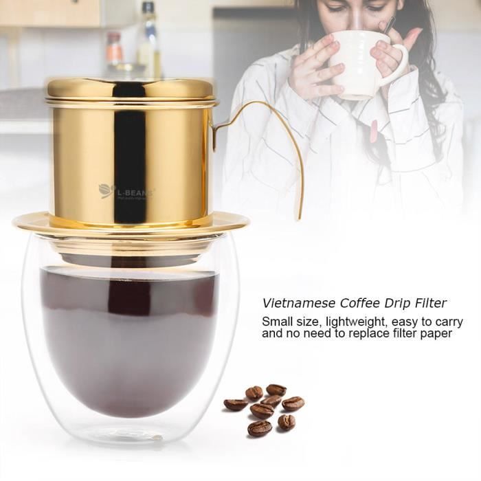Cafetière à Piston Titan 750 Ml – En Titane, 208 G, Filtre Fin, Poignée Pliable, Pour Camping, Randonnée, Plein Air