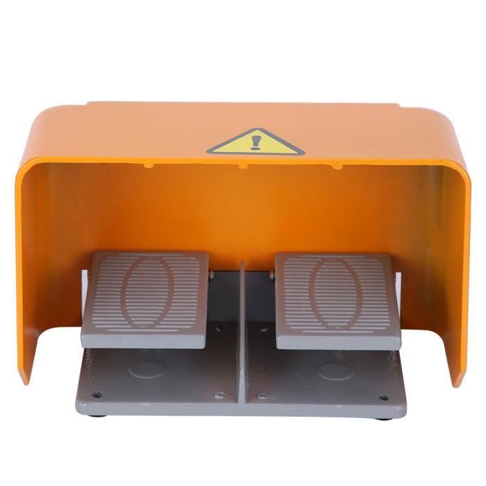 Socobeta Interrupteur à Pédale 10A - Commande Au Pied Pour Machines-Outils, Jaune