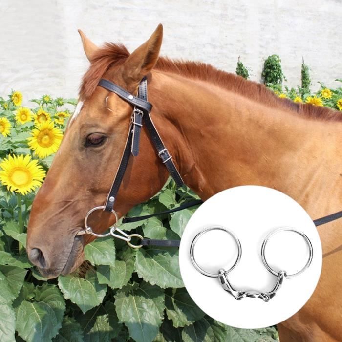 Horse Snaffle Bit, Stainless Steel Fine Workmanship Horse Mouth Bit For