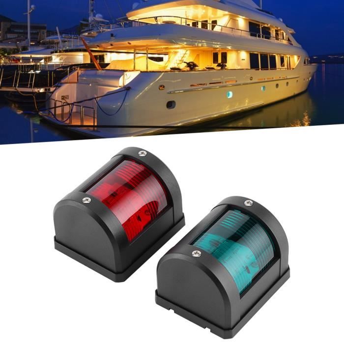 Garosa Feux de navigation LED pour Bateau Yacht - IP66, Étanche, Rouge Vert