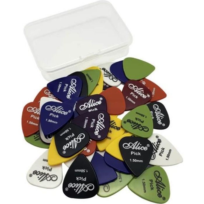 40 Médiators Guitare Mixte – Épaisseurs Variées pour un Son Parfait à 8,99 € (Livraison Française)