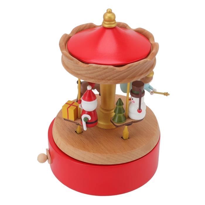 Boîte à Musique Carrousel En Bois Personnalisée - Cadeau Gravé Avec Ballerine Pour Enfants Et Adultes - 13