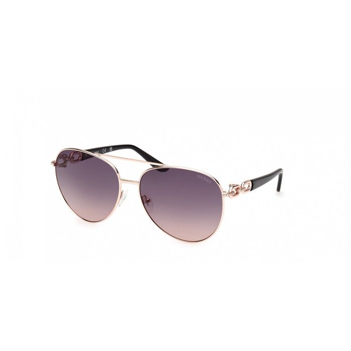 Lunettes de Soleil Guess GU00158 61/15/130 28B shiny rose gold METAL SUNGLASSES WOMAN Guess GU00158 shiny rose gold Sun glasses 61