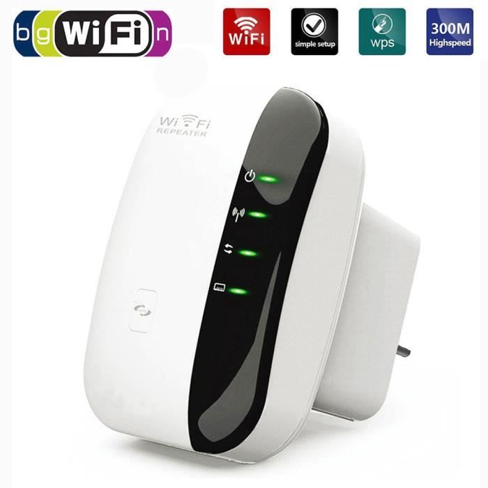 300M WLAN 802.11n/g/b Wifi Repeater Repeteur / Booster de signal sans ...