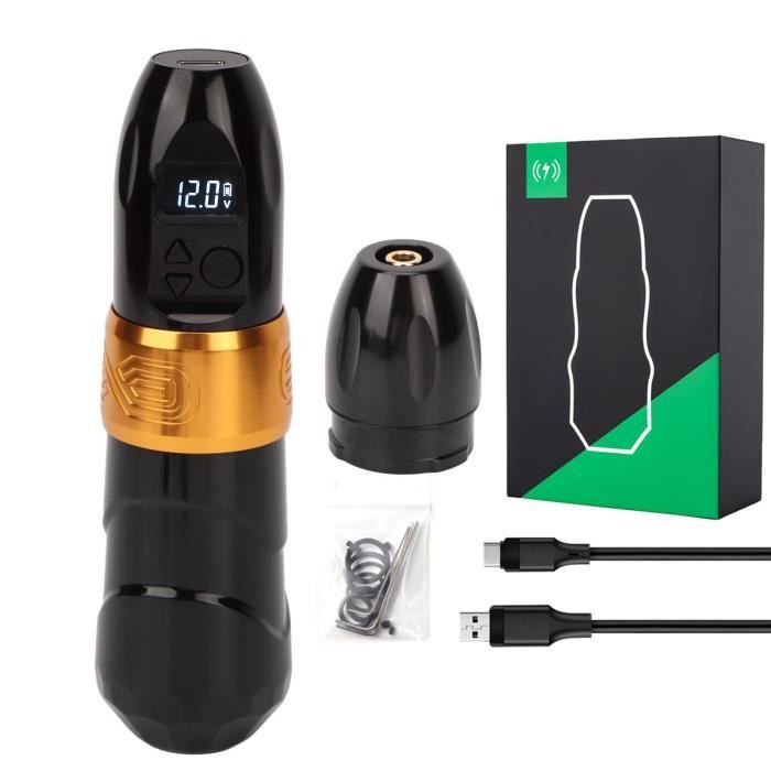 Stylo De Tatouage Sans Fil Mast P20 - Mitrailleuse Rotative Avec 2 Piles - Dragonhawk