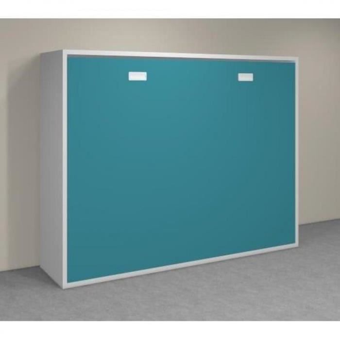 Armoire Lit Transversale Agata Chene Couchage 140 18 190cm Achat