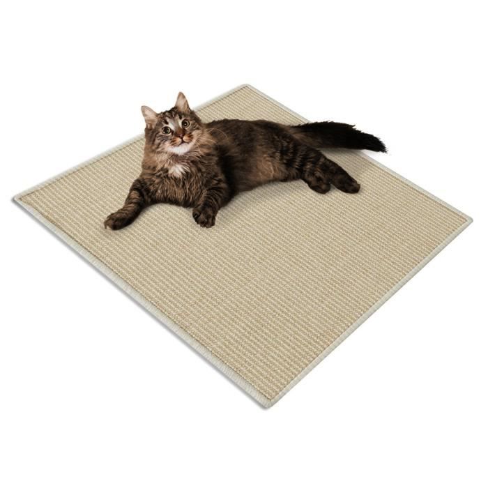Comparer les prix de Tapis à griffer pour Chat - KARAT - 60 x 80 cm - 100% sisal - Ivoire