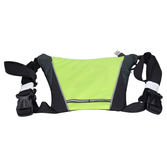 Gilet Vélo LED Clignotant Avec Télécommande - Haute Visibilité Nuit - Rechargeable USB - Sécurité Cycliste