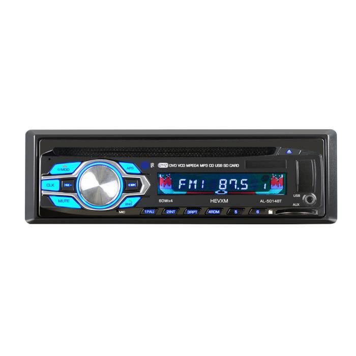 Simple Din 12V Voiture Lecteur DVD CD Véhicule MP3 Stéréo De Voiture Autoradio BT Audio Radio