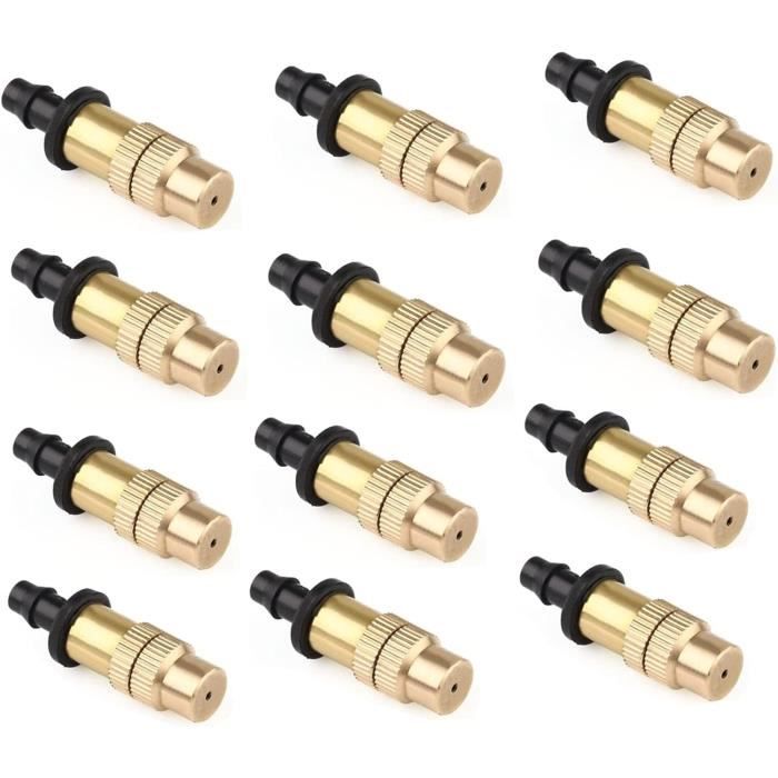 10 Arroseurs D'Irrigation Réglables En Cuivre - Pulvérisation Fine Pour Jardin Et Serre