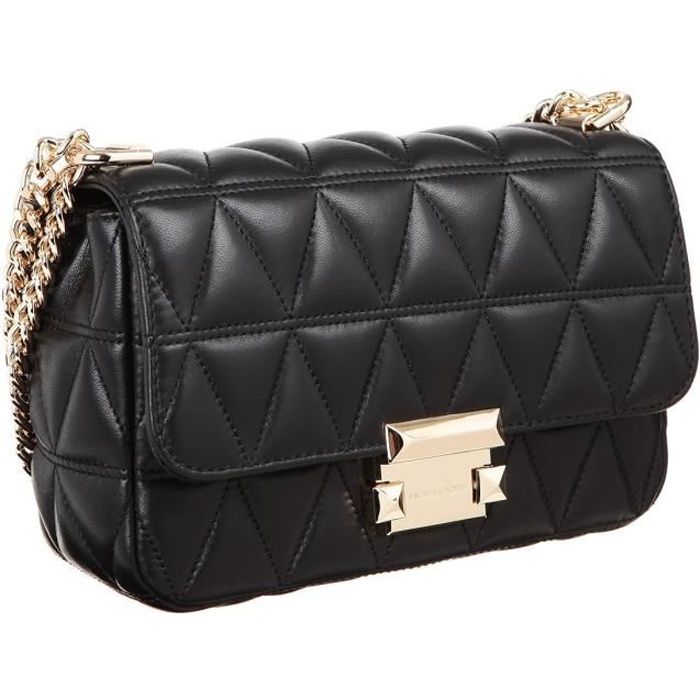 MICHAEL KORS Sac SLOAN 30S7GSLL1L SM CHAIN SHLDR Noir Femme Noir Cdiscount Bagagerie Maroquinerie