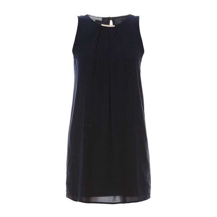 robe bleu marine fluide