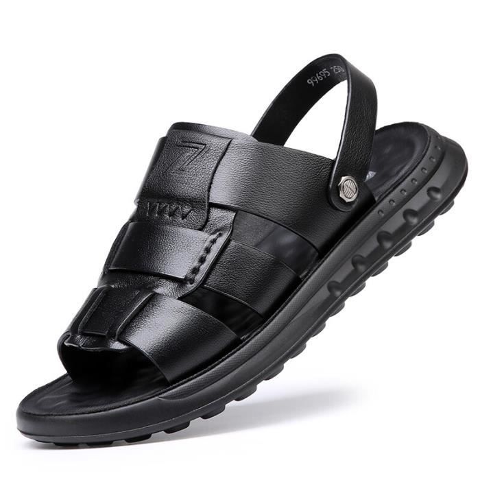 JOMIX Mules Homme Sandales De Plage Tongs Hommes Chaussons D'été