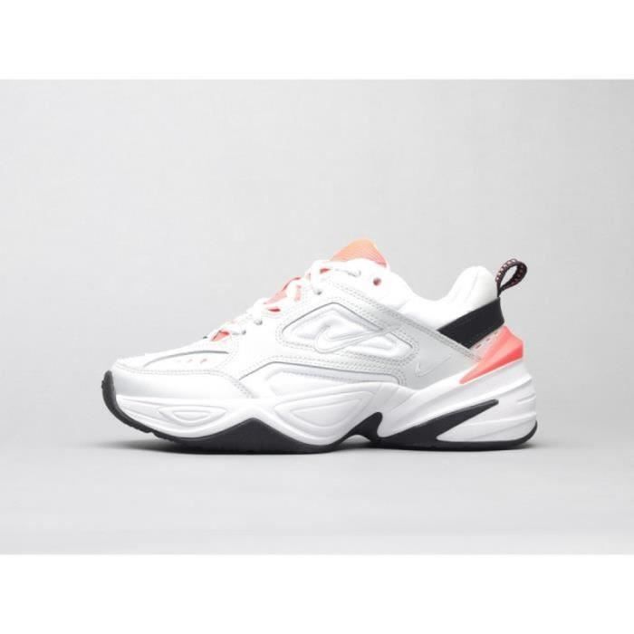 Nike m2k TEKNO baskets orange blanc Rose blanc Cdiscount Chaussures