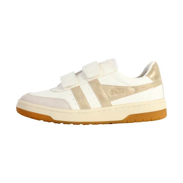 Gola Basket Cuir  Gola Falcon Mirror - Blanc/Or