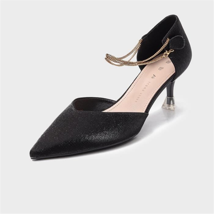 Paillettes Femmes Stiletto Boucle Bout Pointu Talons danse montre Pointure Femme Paillettes Femmes Stiletto Boucle Bout Pointu Talons danse montre Pointure Femme