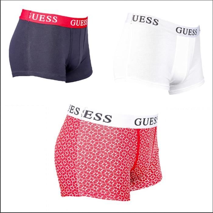 Boxer Guess Pack x3 unlimited logo Multicolor Homme Multicolore Cdiscount Pret a Porter