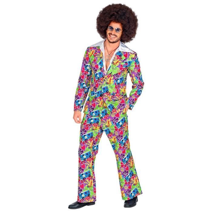 Deguisement Survetement Flower Power Homme main image 1