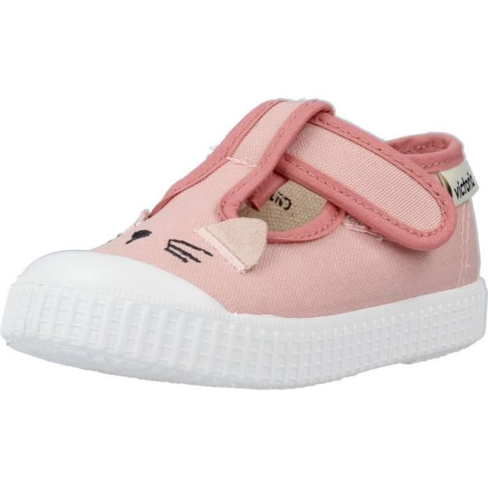 Basket VICTORIA 134687 Rose Textile Scratch Fille Enfant