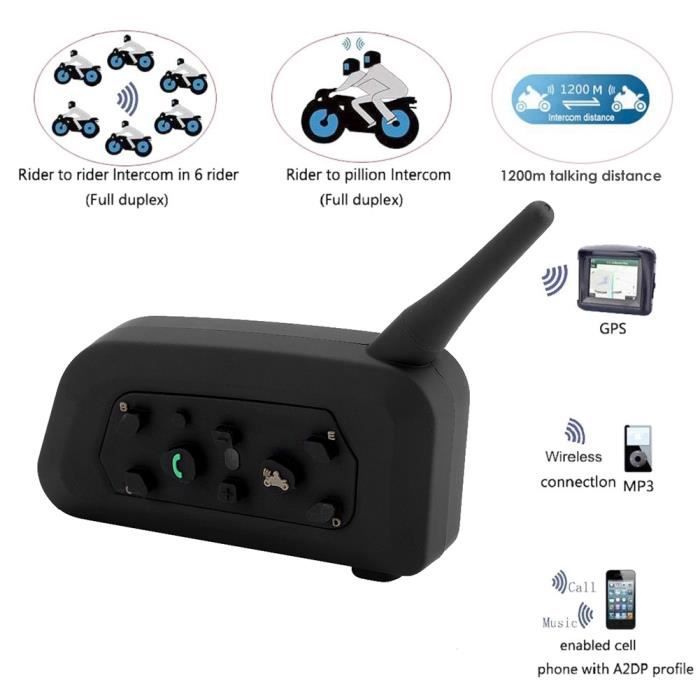 Talkie Walkie Ejeas V6 Pro Bluetooth Casque D