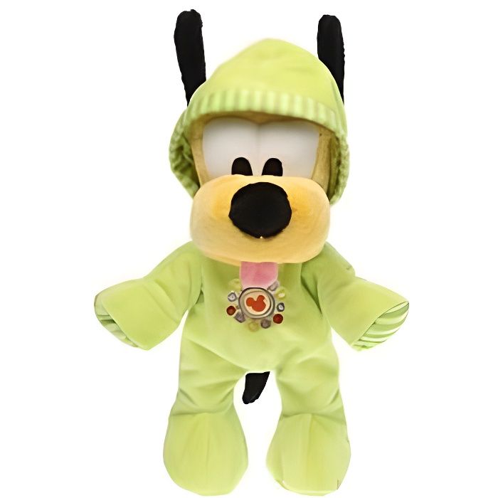 PELUCHE BEBE PLUTO EN GRENOUILLERE 25 CM NICO. Cdiscount Jeux Jouets