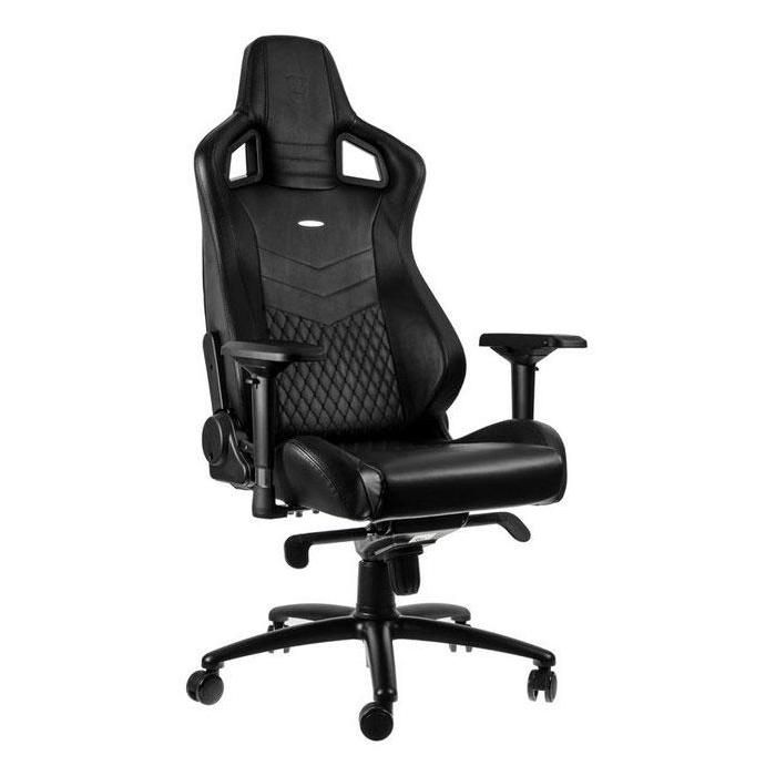 Noblechairs Siège Gamer Epic Cuir véritable Jaune - vue 2