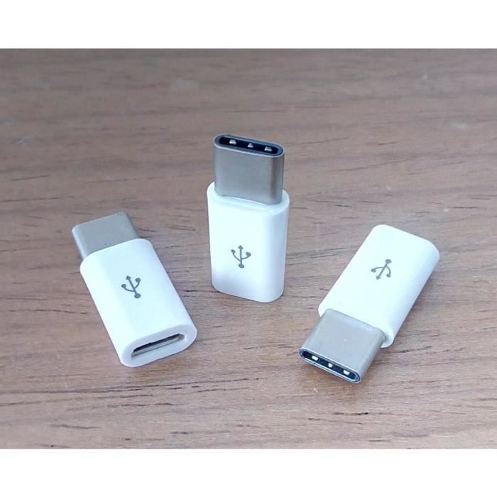 USB Micro Adapter USB Type C Type C Charge et données