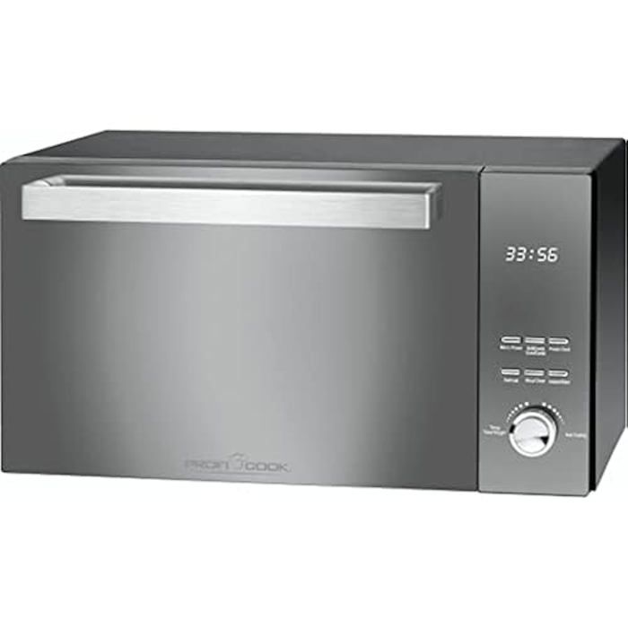Micro-ondes grill - PROFI COOK - PC-MWG 1204 - 23 L - 800 W - Acier inoxydable miroir