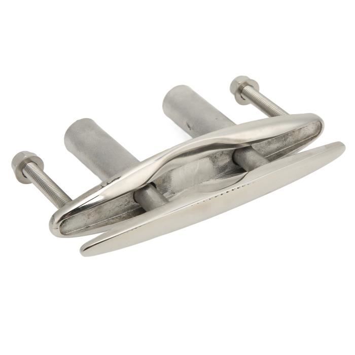Taquet D'amarrage Bateau 4 Pouces – Acier Inoxydable 316, Finition Miroir, Facile à Installer